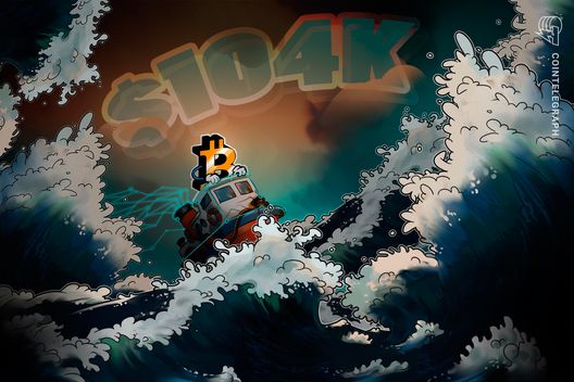 Bitcoin price slips under $104K into 'triple witching' options expiry