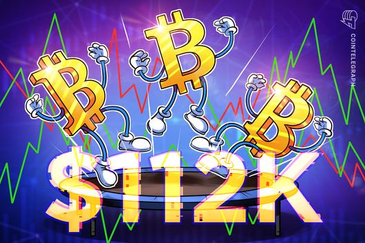 Bitcoin soars to new all-time high above $112K as traders liquidate shorts
