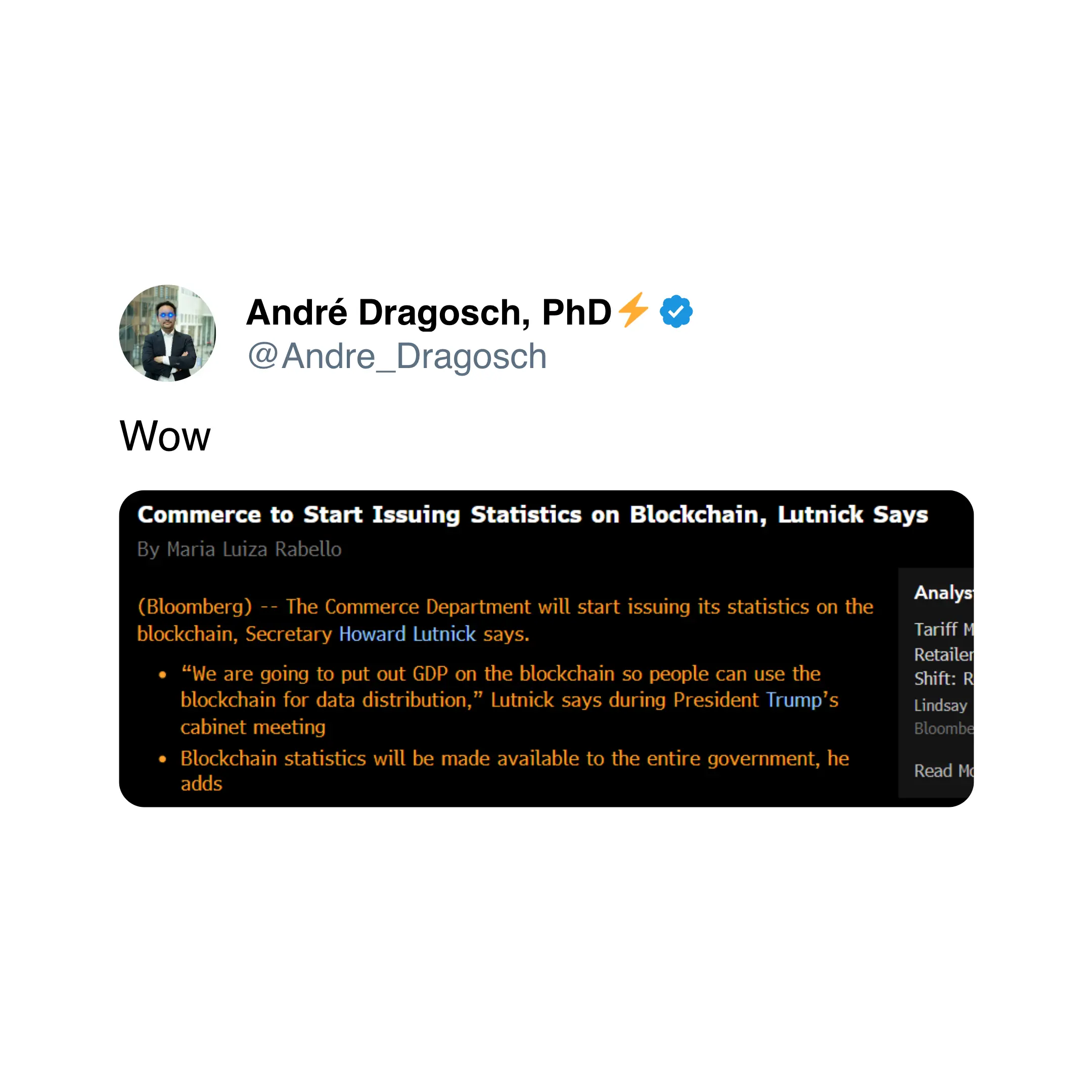 \(Andre Dragosch/X\)