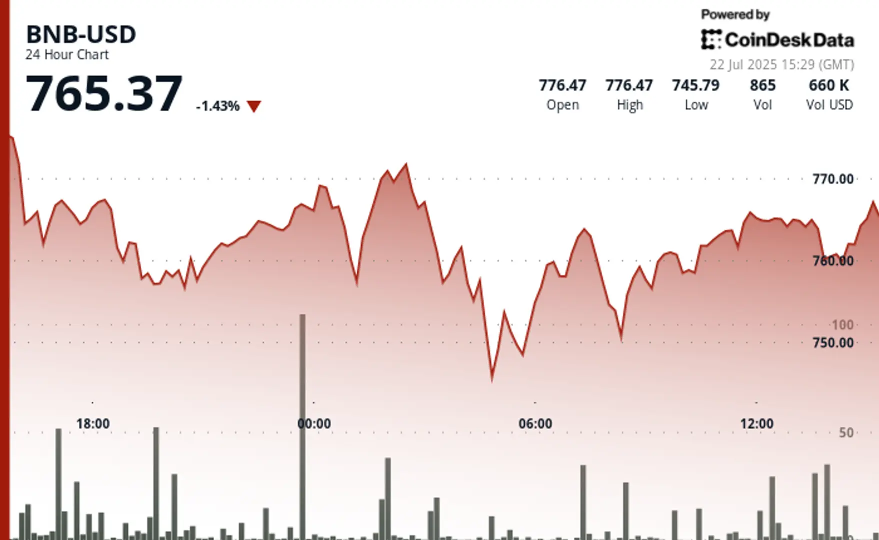 BNB Drops After Failed Breakout, Key Support Holds as Corporate Accumulation Grows