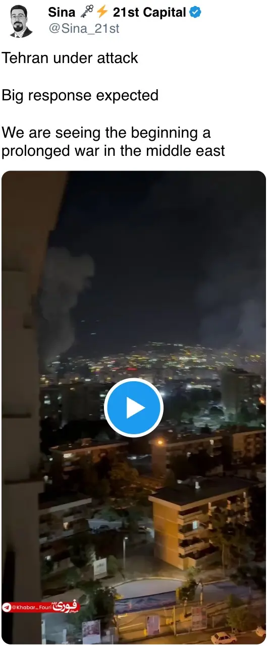 We are seeing the beginning a prolonged war in the middle east