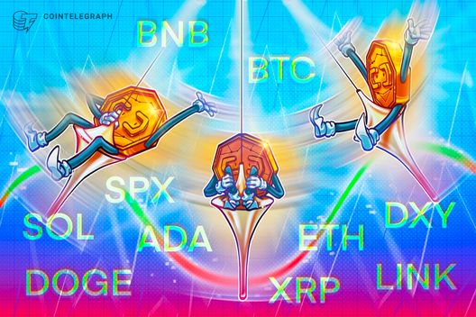 Price predictions 8/25: SPX, DXY, BTC, ETH, XRP, BNB, SOL, DOGE, ADA, LINK