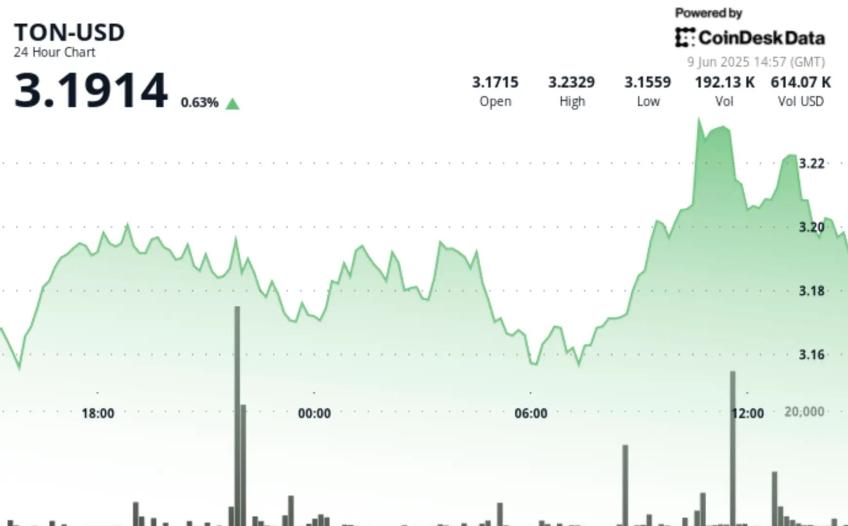 TON Surges 2.7% on Massive Volume Before Sharp Reversal
