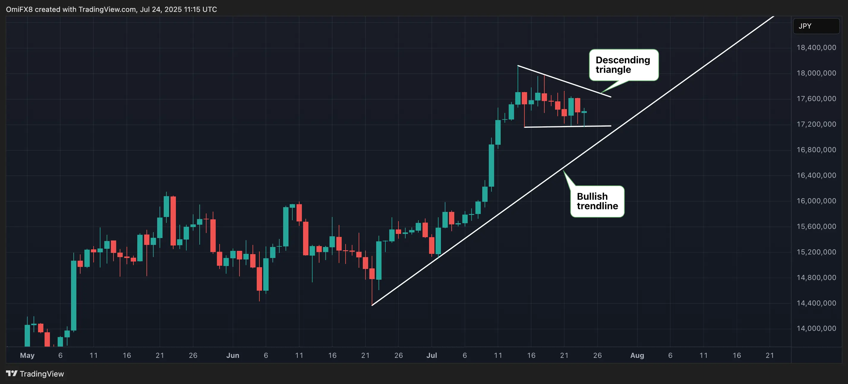 bitFlyer’s BTC/JPY. \(TradingView\)